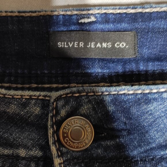 Silver Jeans Elyse women's size SZ14/L30 denim blue colour straight leg - Picture 5 of 14